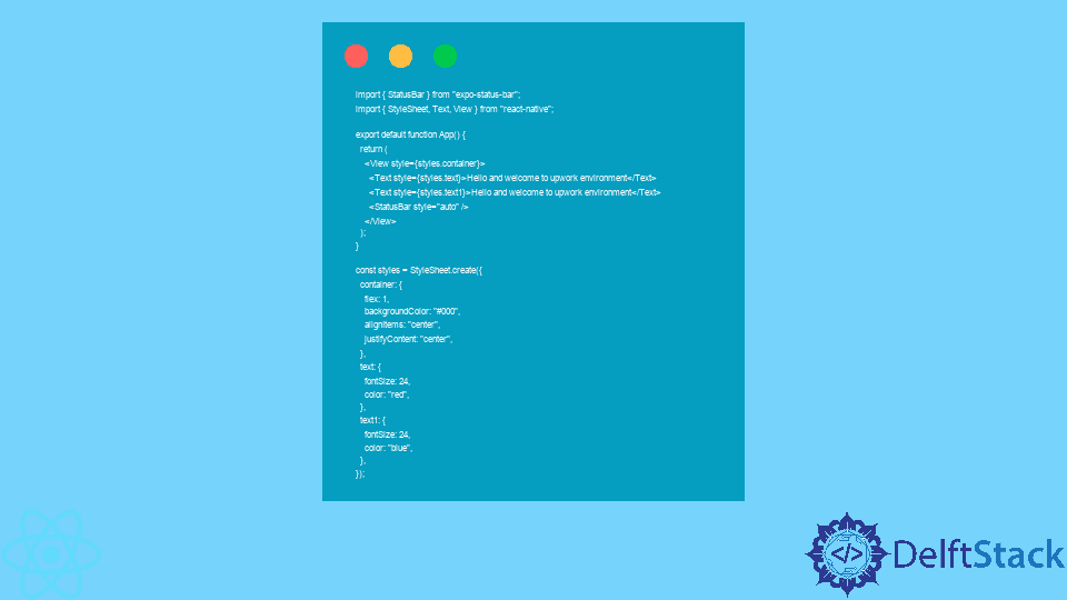 Set The Text Color In React Native Delft Stack